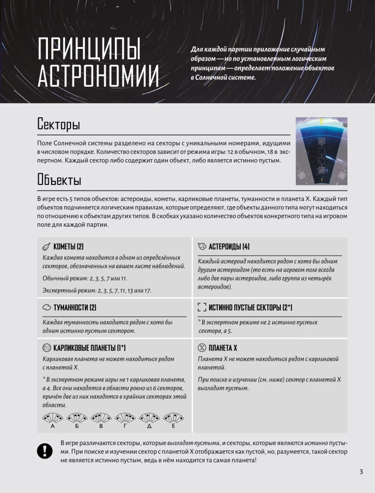 Настольная игра - Поиски планеты X